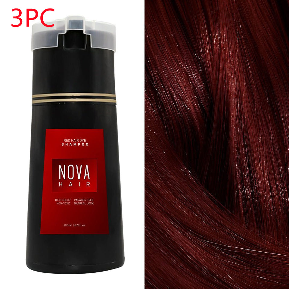 Hair Dyeing Hair Care Shampoo 3-in-1 Natural Fast White Hair Dyed Black Hair