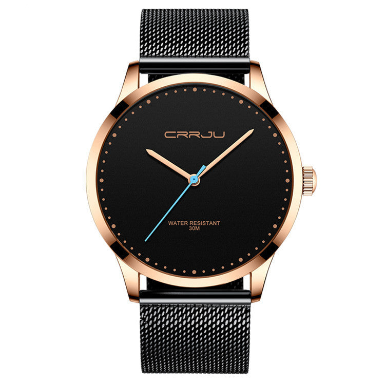Stainless Steel Mesh Belt Fashion Watch Men.