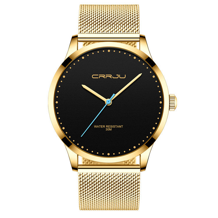 Stainless Steel Mesh Belt Fashion Watch Men.