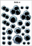 Simulation Bullet Hole Car Sticker, Car Bullet Hole Crack Car Sticker