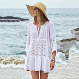 Sun Protection Clothing Women Loose Bikini Blouse.