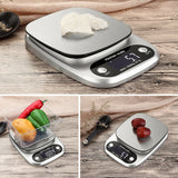 Digital Kitchen Food Diet Scale, Multifunction Weight Balance 22lbs 1g Kitchen Scale Stainless Steel
