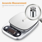 Digital Kitchen Food Diet Scale, Multifunction Weight Balance 22lbs 1g Kitchen Scale Stainless Steel