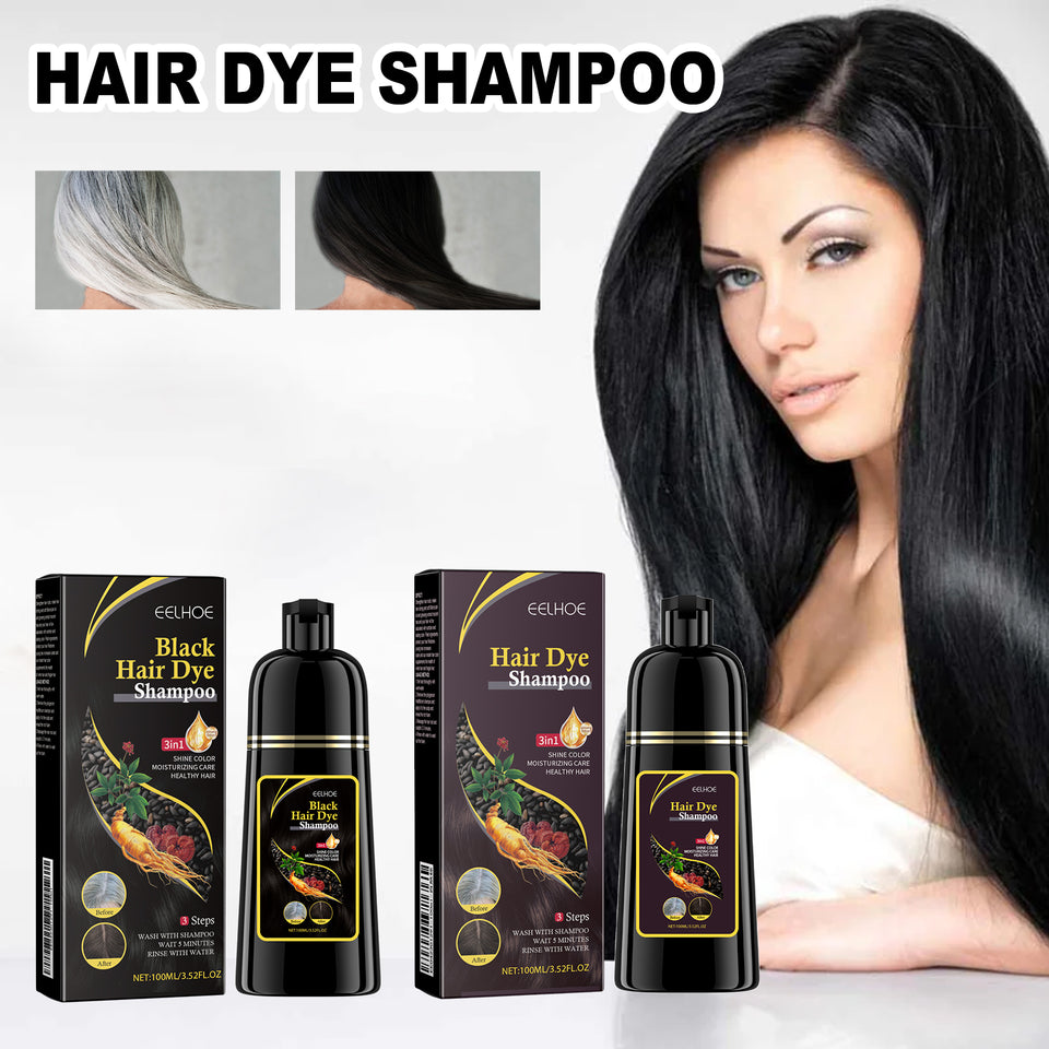 EELHOE Black Hair Shampoo Polygonum Multiflorum Essence Moisturizing, Cleaning,.