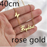 Necklace Alloy Pendant Font Fascinating Pendant Custom Name Necklace Personalized Necklace