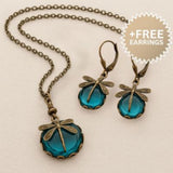 Fashion Jewelry Women's Earrings Hanging Vintage Dragonfly Pendant Earring Boho Chakra