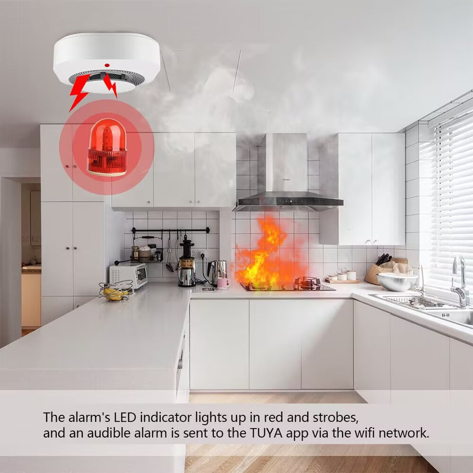 Home Fire Alarm Independent Smoke Detector Gas Sensor Smoke Alarm Fireangel UK