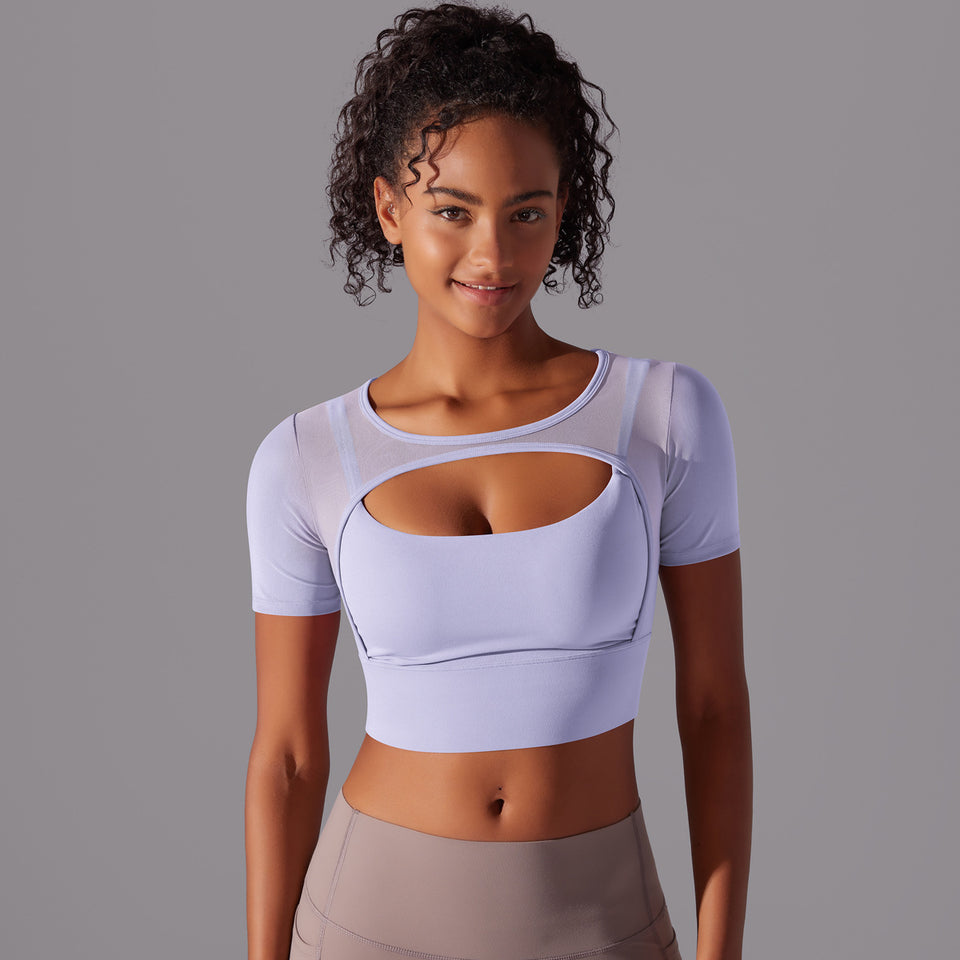 Fitness Double Layer Yoga Clothing Top Women.