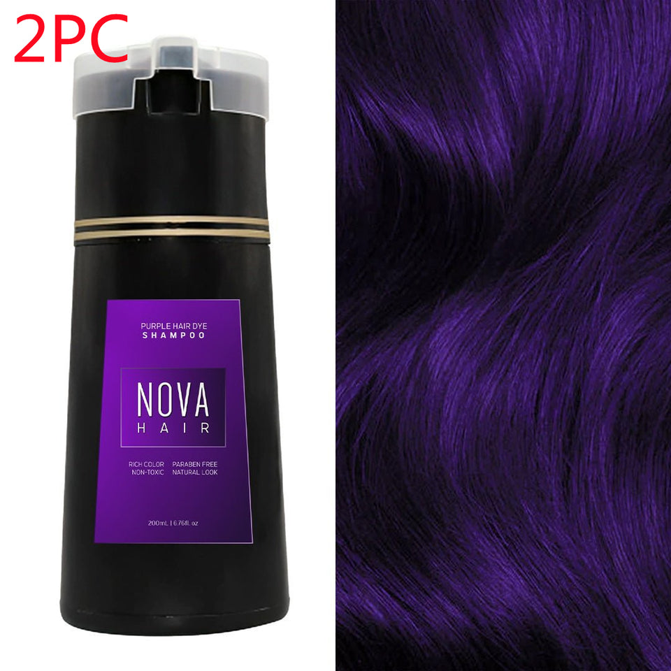 Hair Dyeing Hair Care Shampoo 3-in-1 Natural Fast White Hair Dyed Black Hair
