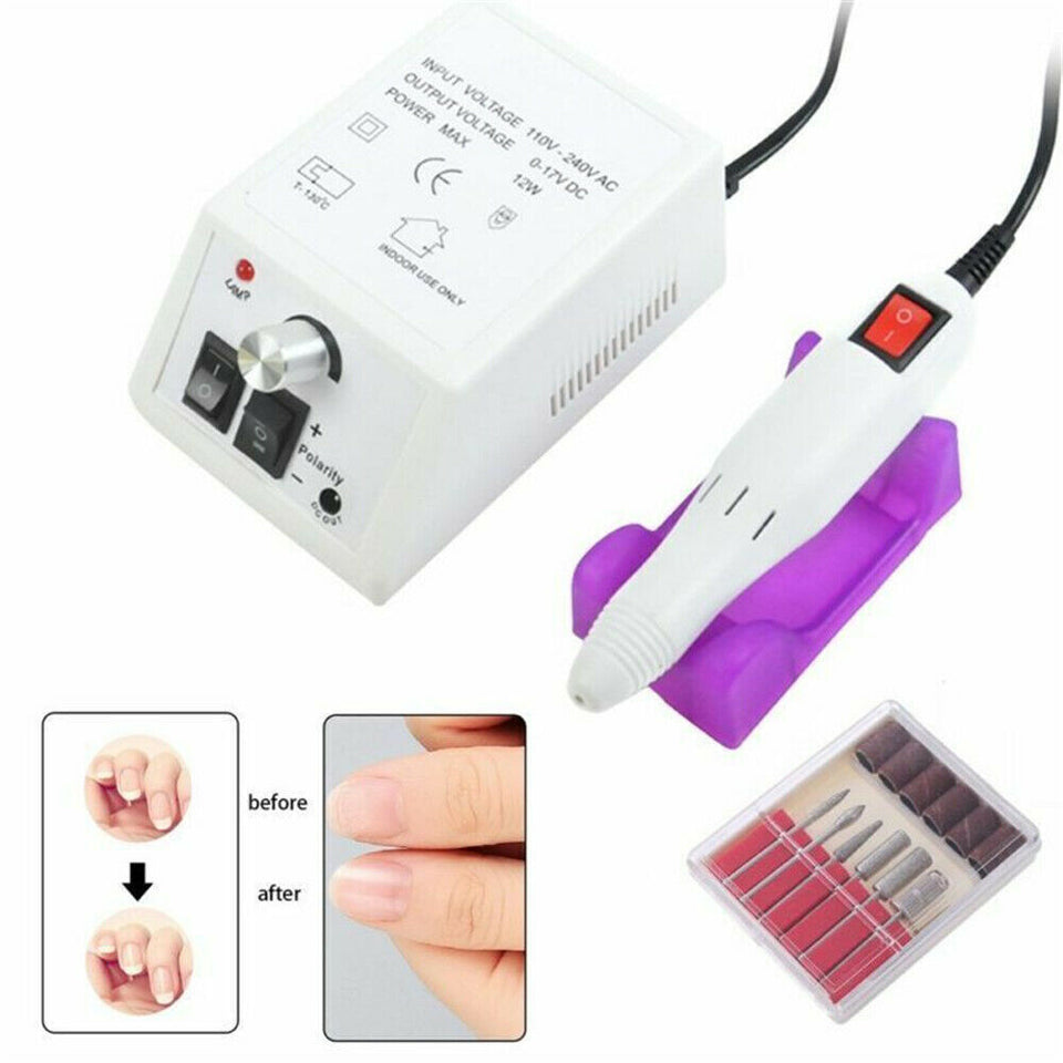 Electric Nail Drill Professional Machine Manicure Pedicure Portable Nail File UK