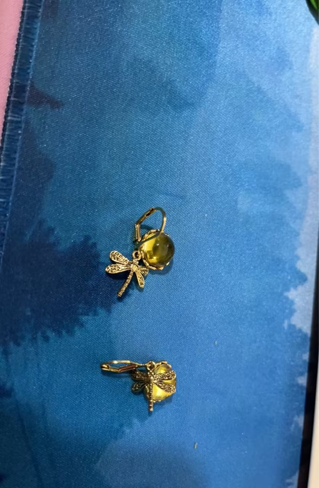Fashion Jewelry Women's Earrings Hanging Vintage Dragonfly Pendant Earring Boho Chakra