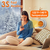 1Pc 380W Space Heater With 30 Degree Tilting Angle 3S Fast Heating Portable Desktop Electric