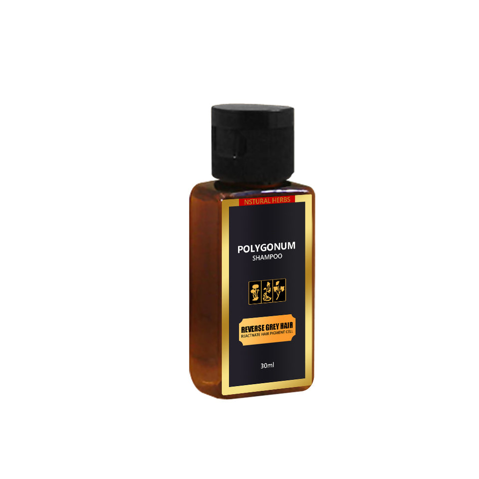Polygonum multiflorum black hair shampoo.