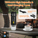 1Pc Portable Electric Espresso Machine Cordless Coffee Maker Self Heating Car Espresso Maker With Anti Dry