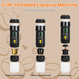 1Pc Portable Electric Espresso Machine Cordless Coffee Maker Self Heating Car Espresso Maker With Anti Dry