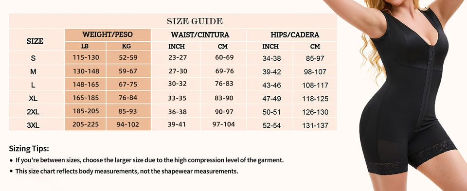 Fajas Colombiana Shapewear For Women Tummy Control Post Surgery Full Body.