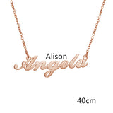 Necklace Alloy Pendant Font Fascinating Pendant Custom Name Necklace Personalized Necklace
