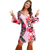 Hippie Clothing Print Dress Women.