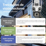 Hardline Security Cameras Dual Lens 2-in-1 Lenses - White