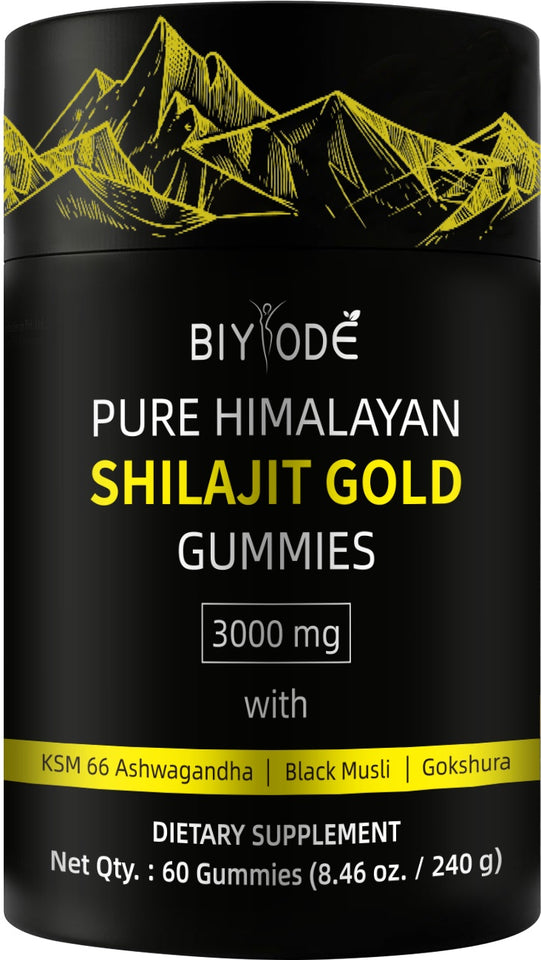 Hot Sale Gold Shilajit Gummies Bottle Package