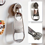 Creative Large Magnetic Zipper Bottle Opener Beer Bottle Opener With Refrigerator Sticker