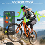 Smart Watch Bluetooth Call &1.95 HD Screen -Heart Rate SpO2 Sleep Monitor, 3ATM Waterproof Fitness Tracker For IoS Android