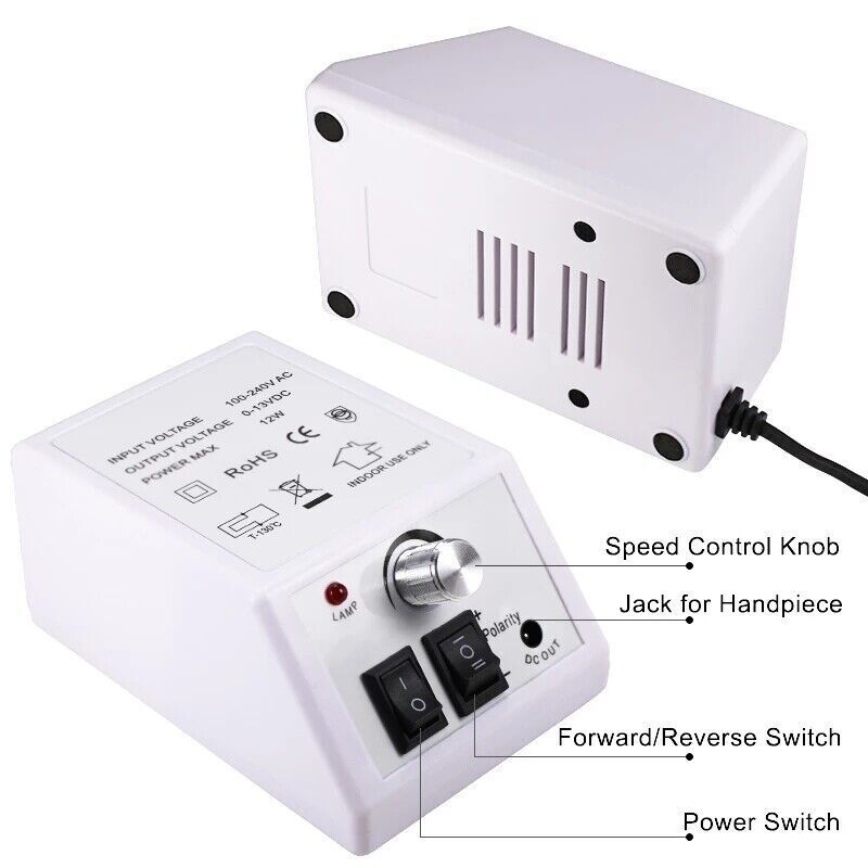 Electric Nail Drill Professional Machine Manicure Pedicure Portable Nail File UK