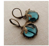 Fashion Jewelry Women's Earrings Hanging Vintage Dragonfly Pendant Earring Boho Chakra