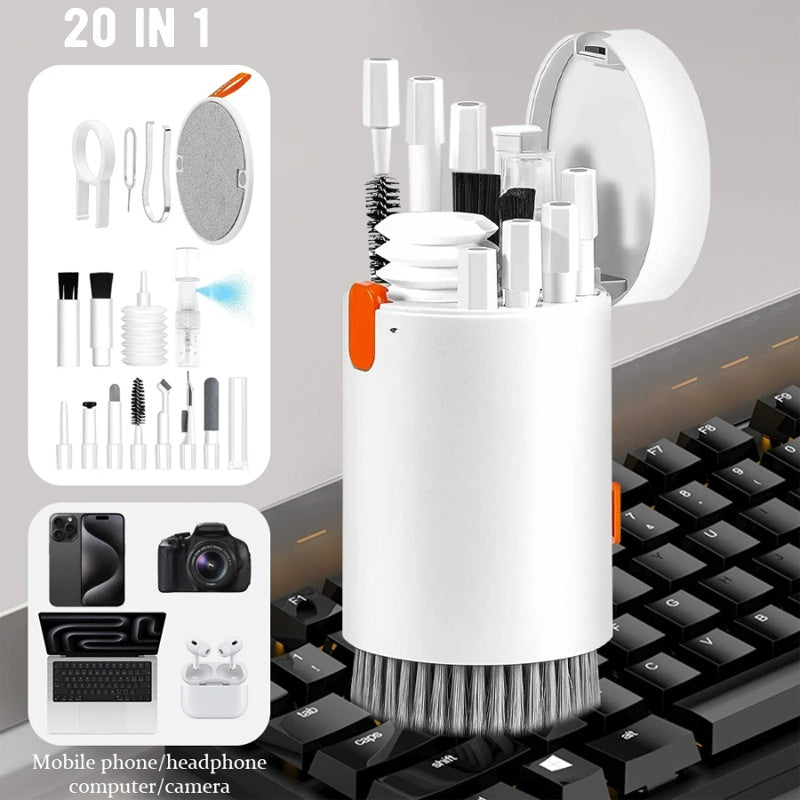 20 In 1 Laptop Phone Screen Cleaner Kit, Computer Keyboard Cleaning Brush For Phone AirPods MacBook IPad