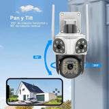 Hardline Security Cameras Dual Lens 2-in-1 Lenses - White