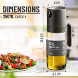 Kitchen Glass Oil Sprayer Bottle Olive Oil Sprayer Mister Spray Oil