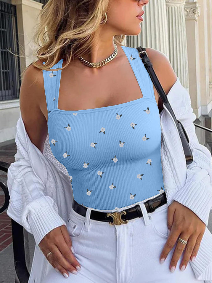 Women's One-piece Set Sleeveless Square Neck Skinny Yoga Bodysuit, Women's Sportswear Clothing.