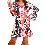 Hippie Clothing Print Dress Women.