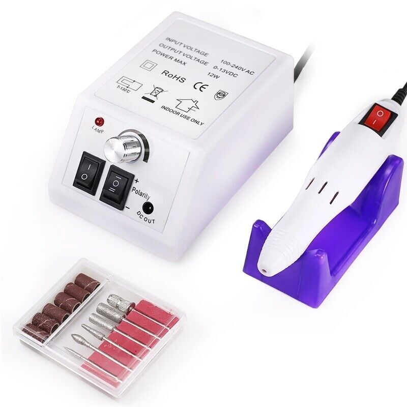 Electric Nail Drill Professional Machine Manicure Pedicure Portable Nail File UK