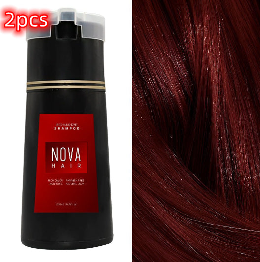 Hair Dyeing Hair Care Shampoo 3-in-1 Natural Fast White Hair Dyed Black Hair.