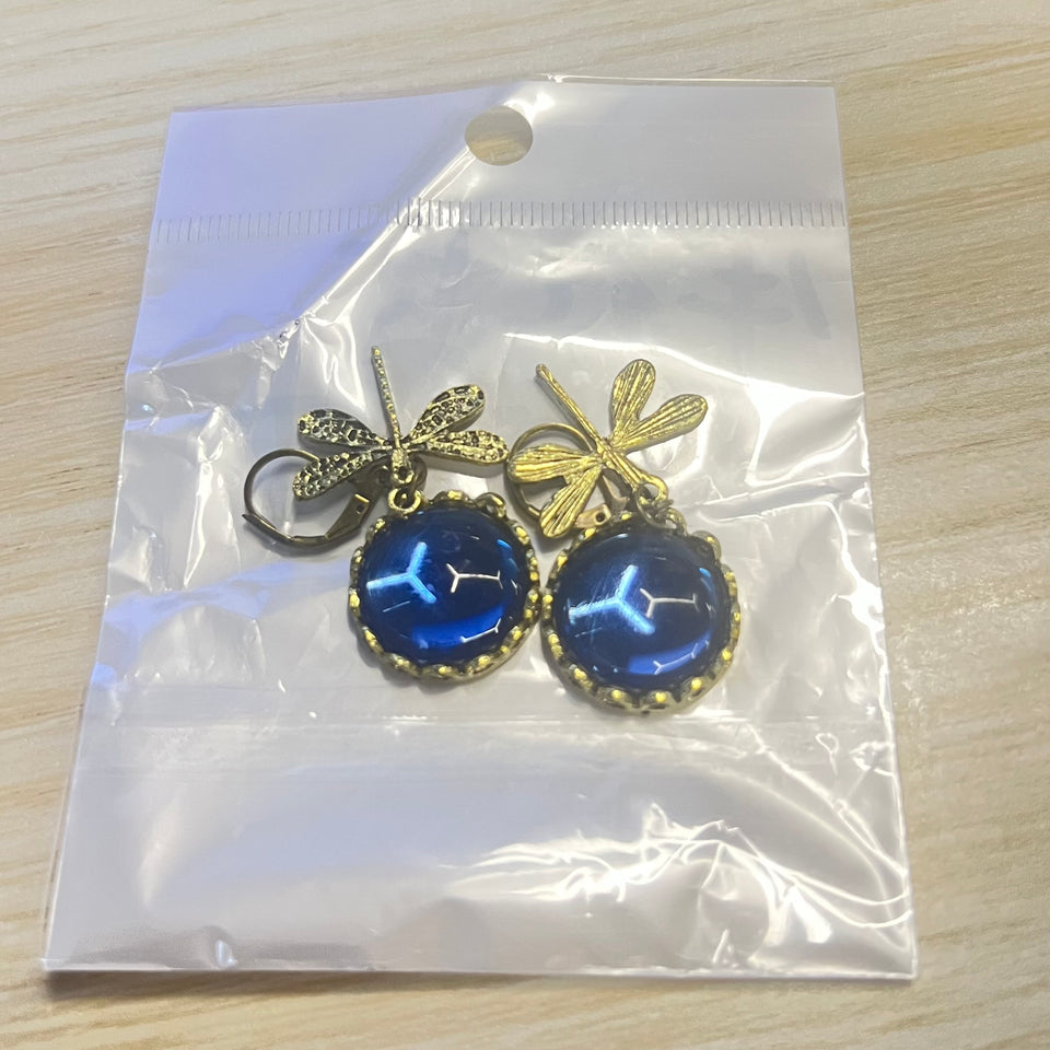 Fashion Jewelry Women's Earrings Hanging Vintage Dragonfly Pendant Earring Boho Chakra