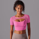 Fitness Double Layer Yoga Clothing Top Women.