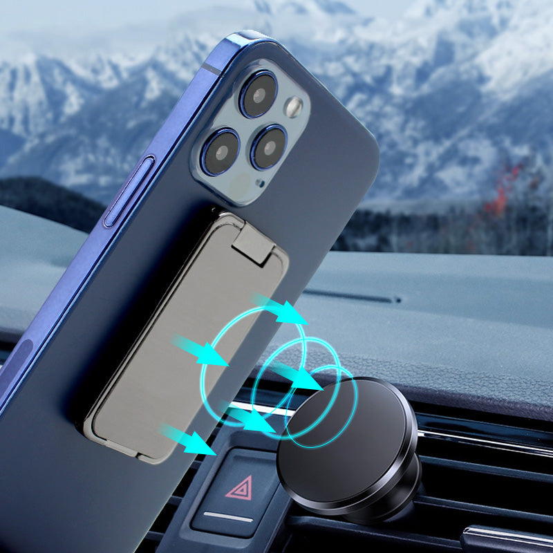 Foldable Mobile Phone Holder Ring Buckle Retractable Desktop CellPhone Stand Car Magnetic Bracket Office Accessories.