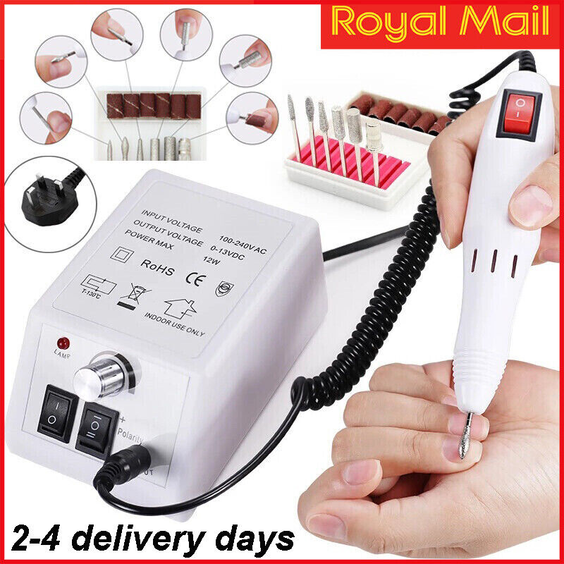 Electric Nail Drill Professional Machine Manicure Pedicure Portable Nail File UK