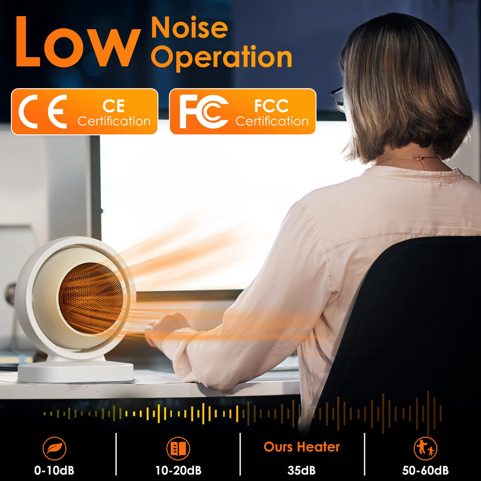 1Pc 380W Space Heater With 30 Degree Tilting Angle 3S Fast Heating Portable Desktop Electric